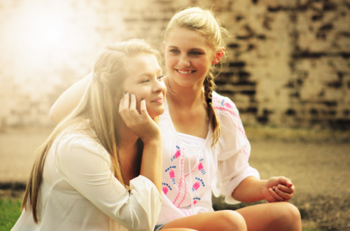 two teenage girls