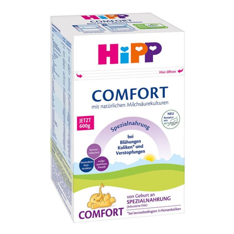 Hipp Comfort Organic baby formula from birth