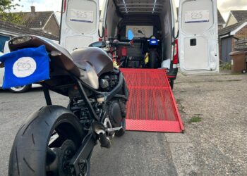 Derbyshire motorcycle shipping