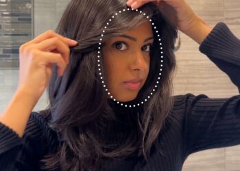 curtain bangs framing the face hairstyle