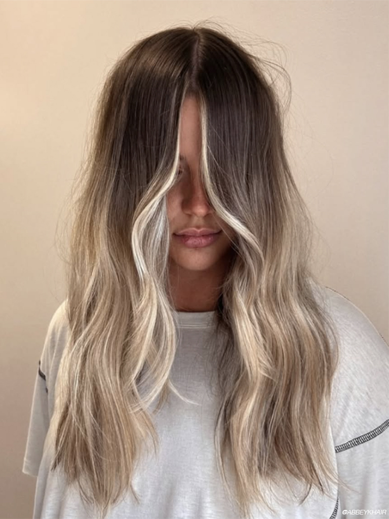 money piece hair on curly textured hair