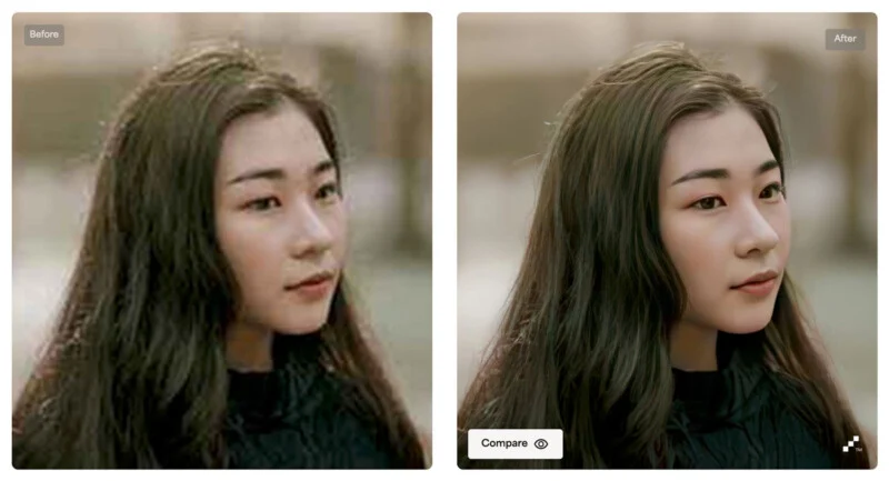 Topaz Gigapixel AI before and after upscaling example