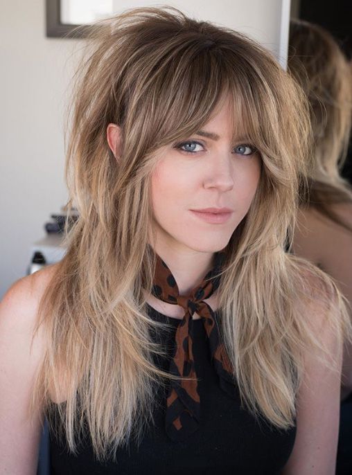 face framing bangs hairstyle example