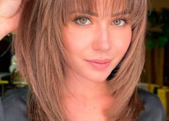 face framing bangs hairstyle example